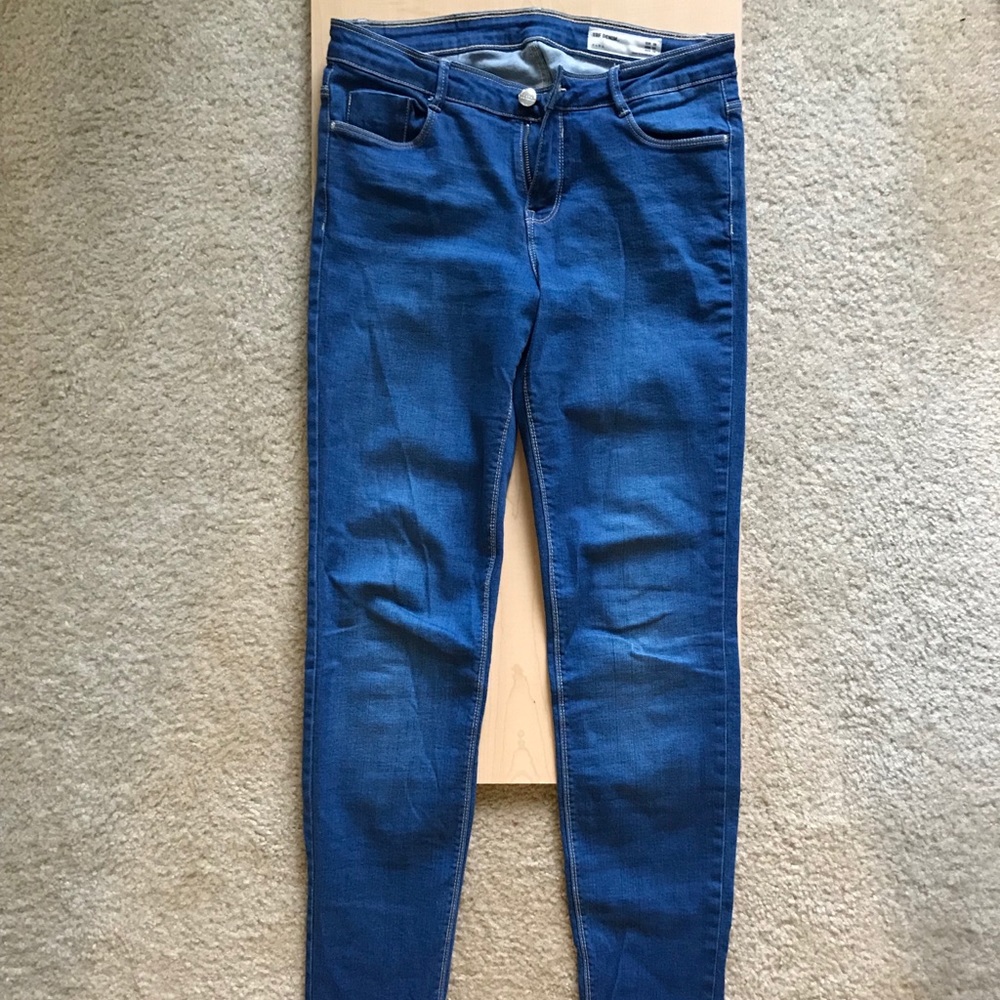 Zara TRF denim blue jeans